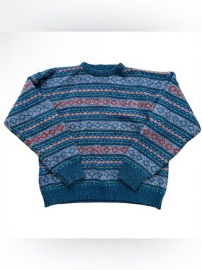 Vintage 90s Men’s Sweater Hunt Club by JcPenney Wool Blend